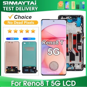 OEM 6.7’’ OPPO Reno8 T 5G CPH2505용 Reno 8T 5G LCD 디스플레이 터치 스크린 디지타이저 어셈블리 교체