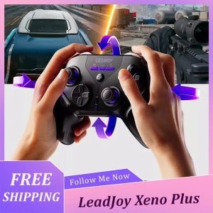 LeadJoy Xeno Plus 게임 컨트롤러 2.4g 무선 12비트 TMR 조이스틱 JS13pro PC 태블릿 스위치 2/PS/XXBO/NS2 홀 바디 센스 FPS