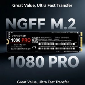 2026년 신제품 1080Pro 990Pro M.2 2280 NGFF PCIe 4.0 NVMe SSD 내장형 방열판 대용량 내장형 솔리드 스테이트 드라이브