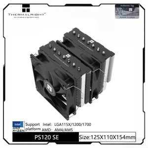 Thermalright PS120 SE CPU 공랭 쿨러 7 히트파이프 듀얼 타워 더블 팬 AGHP GEN4 안티그래비티 히트파이프 LGA1700/1200/AM5/AM4