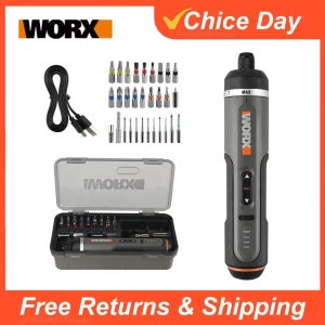 Worx 30비트 세트 전동 공구 WX242 전기 드라이버 세트 스마트 무선 드릴 드라이버 USB 충전식 세트 가정용 수리 도구