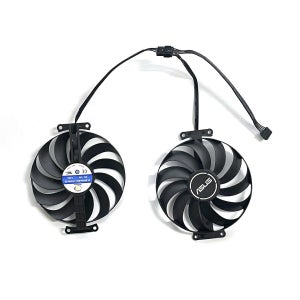 95MM 5핀 CF1010U12S 듀얼 RX 6700XT 6600XT GPU 쿨러 (ASUS 라데온 듀얼 RX 6600 6600XT 6700XT 그래픽 카드 팬용)