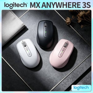 내구성이 뛰어난 MX Anywhere 3S 마우스 - 8000 DPI 하이퍼스크롤 휠, 무소음 클릭, 프리랜서, 스포츠 의류 디자이너, 여행, 업무에 이상적
