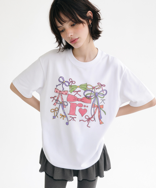 ランダムオフリボンシャワーTシャツ