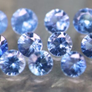천연 로얄블루 사파이어 반지 보석 2mm