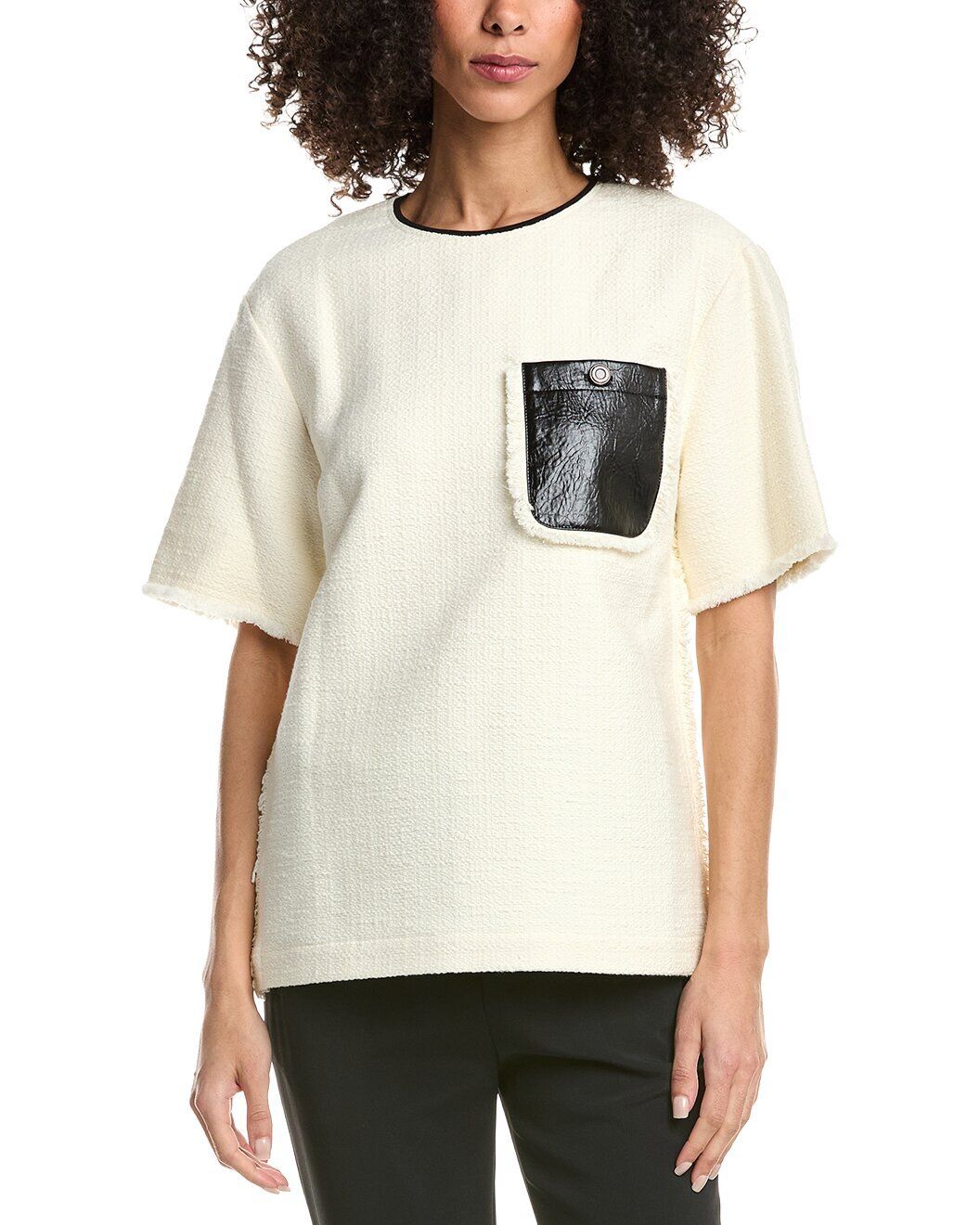 3.1필립림 트위드 박시 티셔츠 Tweed Boxy T Shirt 320885606 157140841