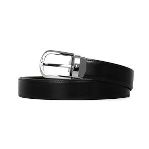 몽블랑 홀스슈 버클 30mm 리버시블 레더 벨트 블랙 브라운 114412 라프리마 남성 157162642