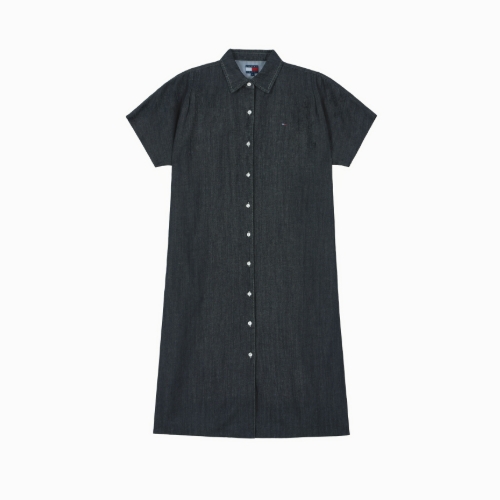 타미진스 린넨 블렌드 데님 셔츠 원피스 T32G1NOP02TWL1