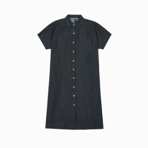 타미진스 린넨 블렌드 데님 셔츠 원피스 T32G1NOP02TWL1