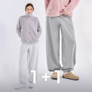 여자 추리닝바지 쭈리 스컬피그 기모 조거팬츠 1+1