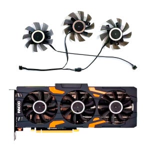 Inno3D RTX 2080 2080Ti 2070 SUPER 게이밍 OC X3 그래픽 카드 팬 교체 CF-12815S RTX2070 RTX2080 GPU 팬