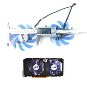 새로운 85MM 4핀 RX 470 480 GPU 팬 (HIS RX 480 IceQ X² OC 8GB RX 470 IceQ X² Turbo RX470 그래픽 카드용)