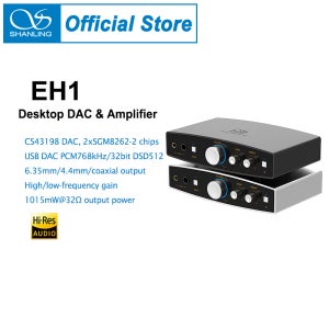 SHANLING EH1 데스크탑 DAC AMP 헤드폰 앰프 CS43198 DAC 듀얼 SGM8262-2 칩 고해상도 오디오 PCM768 DSD512