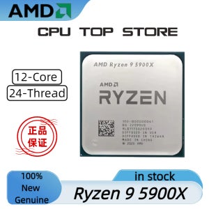 AMD Ryzen 9 5900X R9 5900X 3.7GHz~4.8GHz 12코어 24스레드 CPU 프로세서 7NM L2=6MB L3=64M 소켓 AM4 정품
