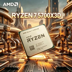 AMD 벌크 CPU Ryzen 7 5700X3D 8코어 16스레드 3GHz 최대 4.1GHz 105W Ryzen 5000 시리즈 AM4 DDR4 X570 B550용