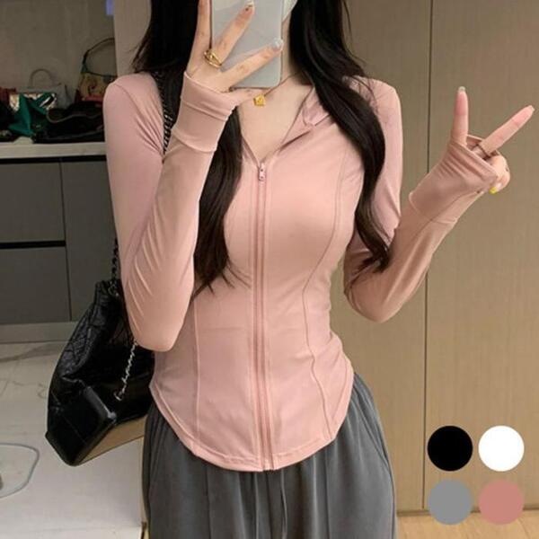 大野ライリー女性衣料品 Rlyスタイルフードジップジャンパー20代女性ウッドオーバーフィットフード（47577490A）