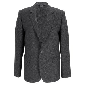 이로 그레이 울 싱글 브레스트 트위드 블레이저 single breasted tweed blazer in grey wool 8742690291772 157185252