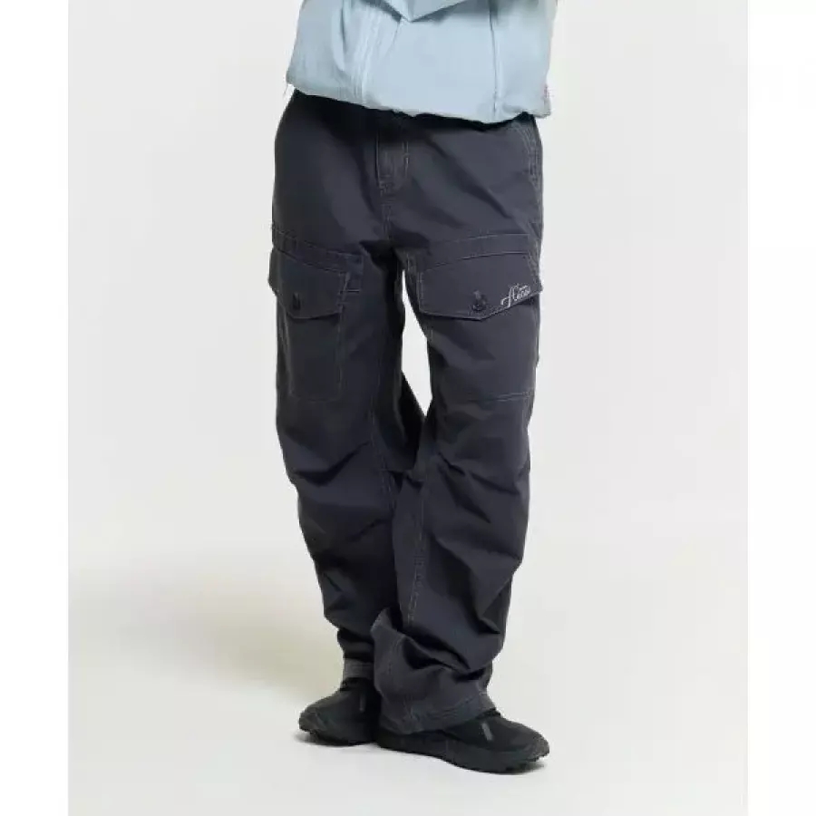 AECA 송이송이 PICK FRONT POCKET STRIPE WASHED PANTS-CHARCOAL