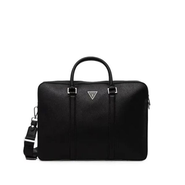 게스 USA 밀라노 로고 플라크 브리프케이스 HMMISAP6169 BLA BLACK 남성