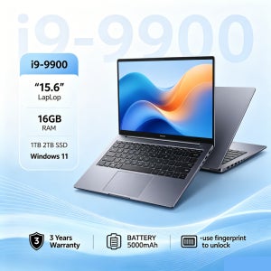 2026 LENOU 15.6인치 4K HD 노트북 인텔 코어 I9-9900 16GB 램 1TB SSD 윈도우 11 울트라 슬림 휴대용 게이밍 비즈니스 노트북