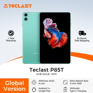 Teclast P85T 안드로이드 14 태블릿 8인치 IPS 4+6GB RAM 64GB ROM A523 8코어 와이드바인 L1 Wi-Fi 6 타입-C 5000mAh 태블릿 PC 메