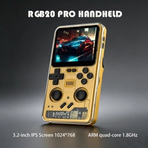 RGB20 Pro 레트로 비디오 휴대용 게임 콘솔 3.2인치 IPS 화면 1024*768 ARM 쿼드코어 1.8GHz RK3566 오픈 소스 시스템 리눅스