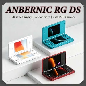 ANBERNIC RG DS 듀얼 스크린 휴대용 게임기, 레트로 아케이드 안드로이드, TV 연결, 듀얼 조이스틱 컨트롤러 지원, 휴대용 2인용
