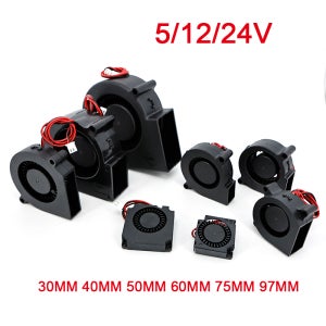 30MM 40MM 50MM 60MM 75MM 97MM DC 2핀 냉각팬 브러시리스 모터 케이스 터보 블로워 팬 가습기 팬 인덕션 쿠커 5/12/24V