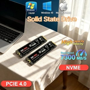 오리지널 980Pro 990Pro M.2 NVMe SSD 1TB PCIe 4.0 7400MB/s 고성능 내장형 솔리드 스테이트 드라이브 (노트북 데스크탑 PC용)
