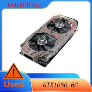 컬러풀한 NVIDIA GeForce GTX 1060 6GB GDDR5 PCIe 그래픽 카드