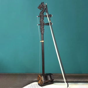 전통 민속악기 얼후 휴대용 성인 초보자용 얼후 흑단 용머리 얼후 전문 연주용 현악기