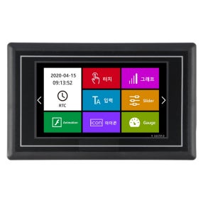 ezHMI EZ80480KM043 4.3인치 정전식 RS232 LCD 베젤