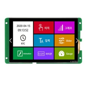ezHMI EZ10600M070 7인치 RS232 LCD