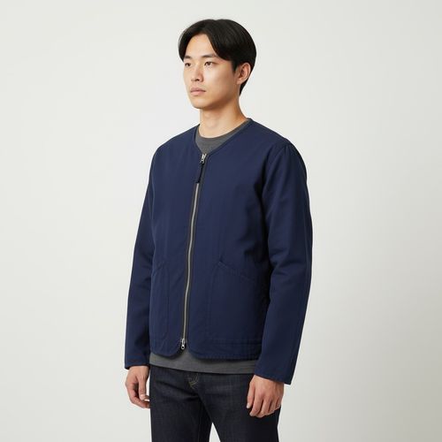 UNIVERSAL WORKS MILITARY LINER JACKET NAVY