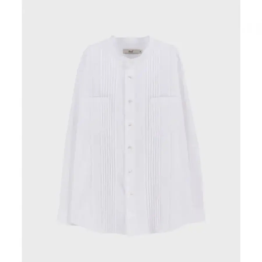 PREF WHITE FRONT PLEATED SHIRT 25FWSH01WH 3417330