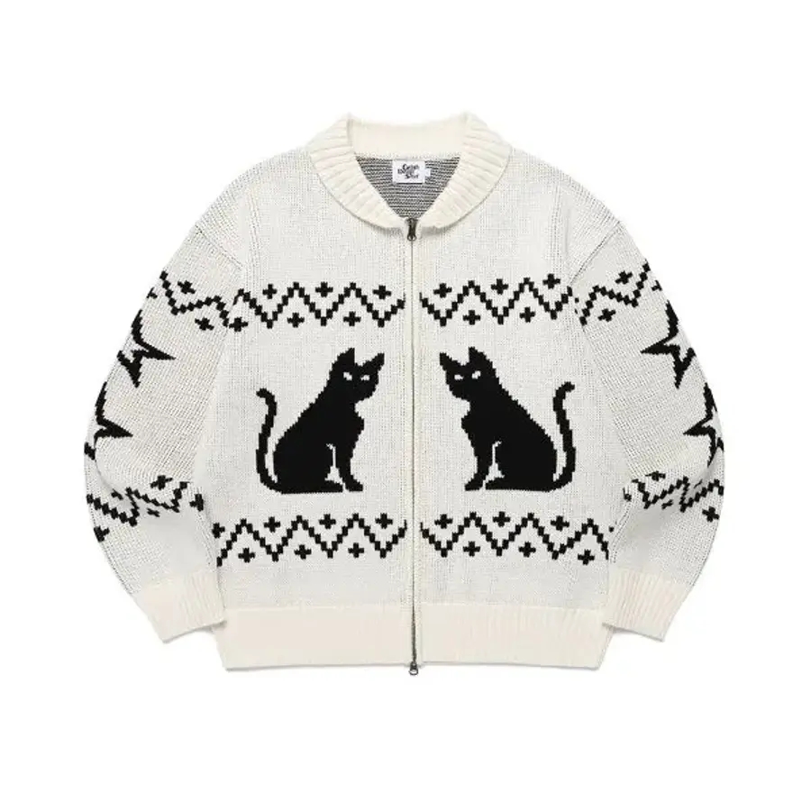 [정품] 카비시 CATS 집업 CARDIGAN IVORY(CV2DFUK680A) 1001404