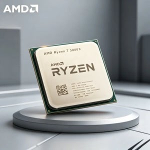 AMD 정품 AMD 라이젠 7 5800X 데스크탑 게이밍 CPU 8코어 16스레드 3.8GHz~4.7GHz AM4 소켓 프로세서 (소매 상자 없음)