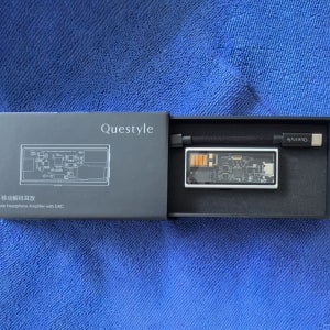 QUESTYLE M15C M12i 헤드폰 앰프, Hi-Fi 음질, PCM, DSD512a 지원, 내장 DAC, IOS/안드로이드용 Little Tail