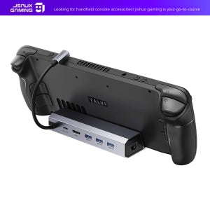 JSAUX Dock USB C 허브 스팀 데크 및 OLED Rog Ally용 휴대용 스탠드 도킹 스테이션 PD+USB3.0+HDMI+기가비트 이더넷 포트 베이스