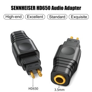 OKCSC SENNHEISER HD580/HD600/HD650/HD25/HD660S/HD565용 SENNHEISER HD650 남성 커넥터에 대한 듀얼 3.5mm 여성 헤드폰 어댑