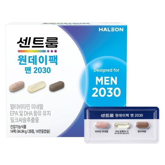 센트룸 원데이팩 <b>맨</b> <b>2030</b> 14팩 (14일분)