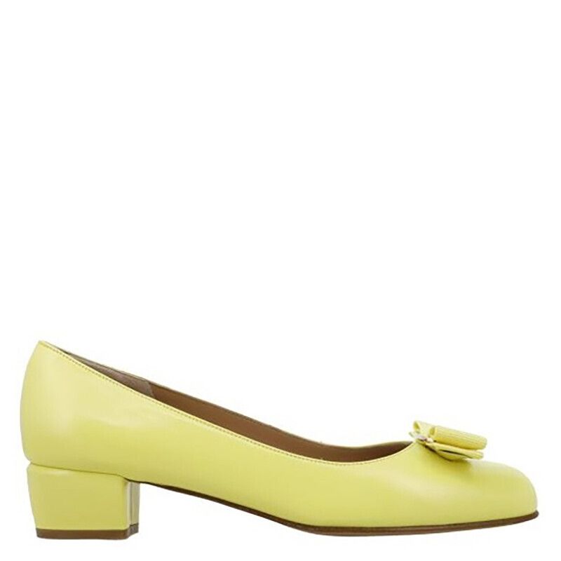 페라가모 여성 바라 보우 펌프스 힐 01D377 752474 살바토레 스카프 트윌리 슈즈 Ladies Vara Bow Pump Shoe In Giallolino 155599711