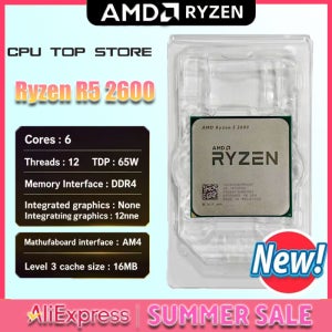AMD Ryzen 5 R5 2600 3.4GHz 6코어 12스레드 CPU 프로세서 소켓 AM4