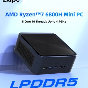 ZXIPC 미니 PC AMD Ryzen 7 6600U 6800H 16GB DDR5 1TB M.2 SSD 데스크탑 컴퓨터 4K HDMI 디스플레이/WiFi6/USB3.2/오피스 지원