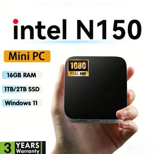 미니 컴퓨터 PC 휴대용 인텔 N150 윈도우 11 프로 16GB/32GB 램 1TB SSD 게이밍 컴퓨터 WiFi 6 USB3.0 미니 데스크탑 PC