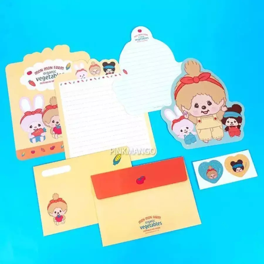 몬치치 모양 편지지 B 몬몬팜