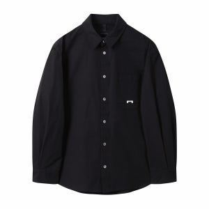 커스텀멜로우 2-Collar Detail Side Slit Shirt CWSAM25203BKX 1072994