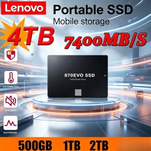 레노버 870 EVO 솔리드 스테이트 디스크 SSD 내장형 하드 드라이브 SATA3 2.5인치 노트북 마이크로컴퓨터 데스크탑용 1TB 2TB 4TB