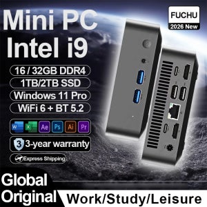 2026 미니 PC 윈도우 11 인텔 코어 i9 10980HK 코어 i3 6100U 휴대용 데스크탑 PC 16GB 32GB DDR4 2TB SSD 게이밍 컴퓨터 사무용 PC