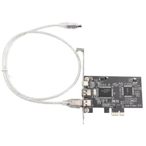 PCI-E PCI Express FireWire 1394a IEEE 1394 컨트롤러 카드 Firewire 케이블 Pcie 제어 카드로 안정적인 고속 데이터 전송
